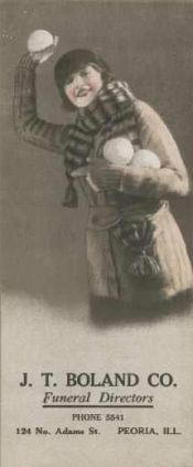 Advertisement card for the J.T. Boland Company